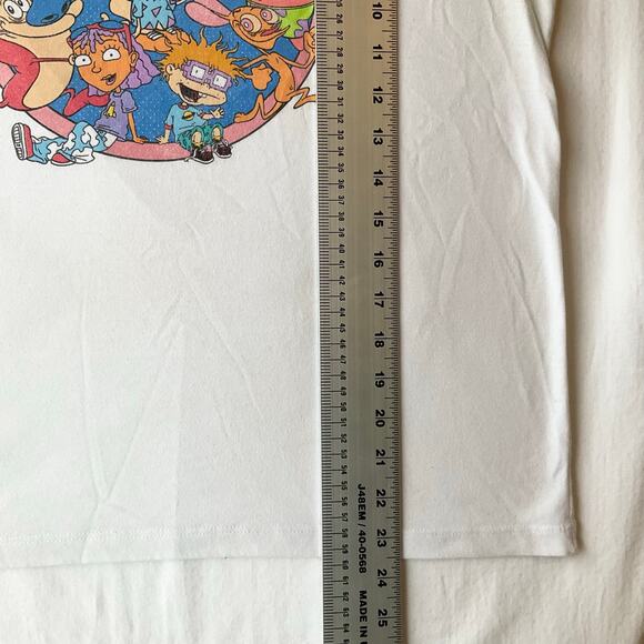 Nickelodeon Women Short Sleeve T-shirt Size M,White,Cartoon Characters SpongeBob - Picture 4 of 7